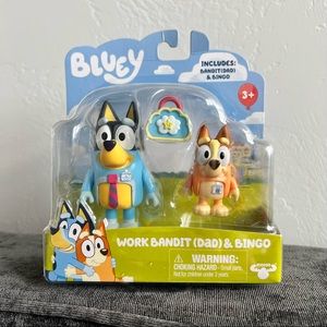 NIB Work Bandit and Bingo Small Figure Set